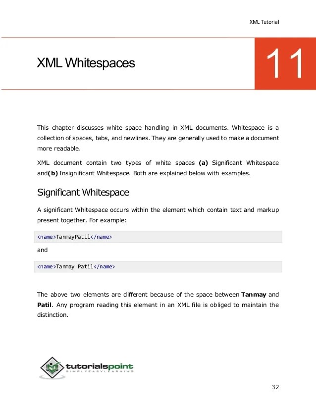 Xml tutorial