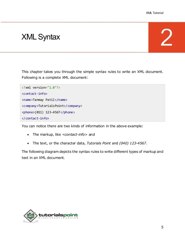 Xml tutorial