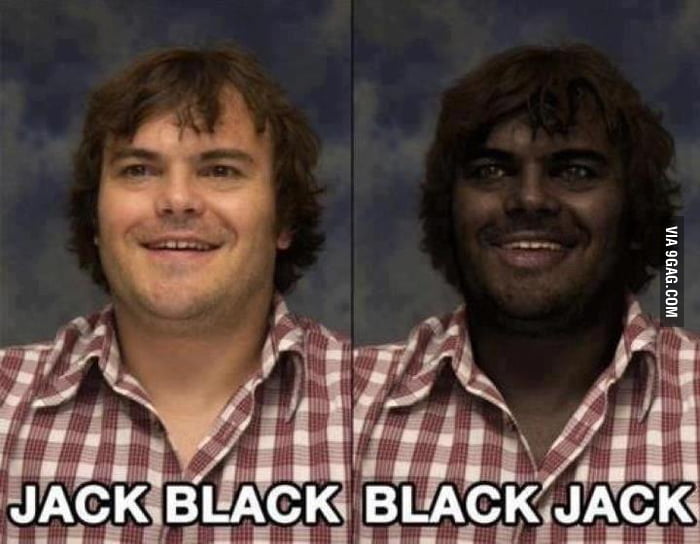 Jack Black and his lost twin brother. 9GAG