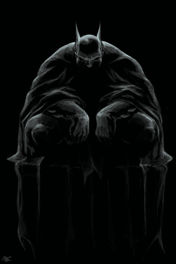 Brooding Batman by jrieman on DeviantArt