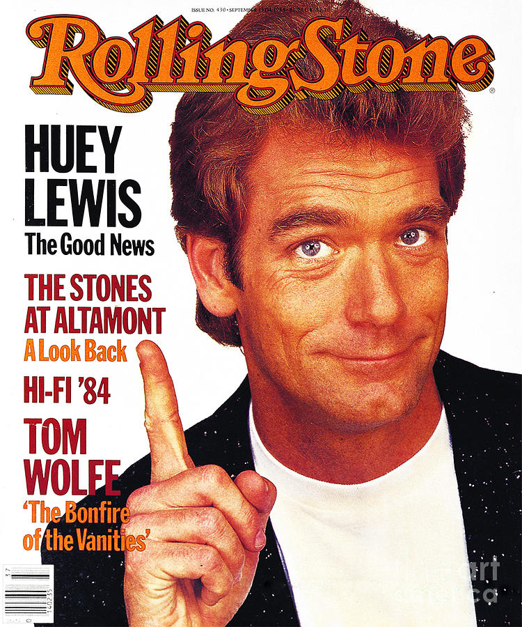 Rolling Stone Cover Volume 430 9/13/1984 Huey Lewis Photograph