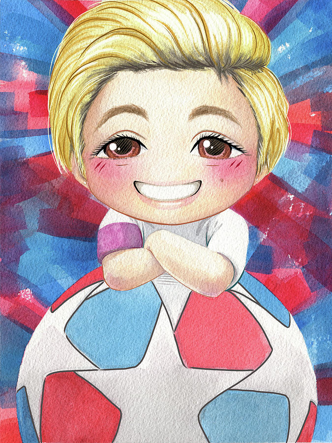 Captain Rapinoe Mixed Media by Denise Hutchins