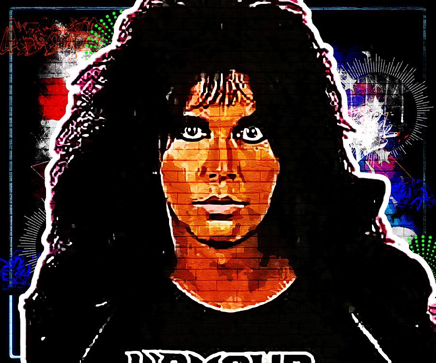 Celebrity Blackie Lawless Mixed Media by Luettgen Vidal Fine Art America