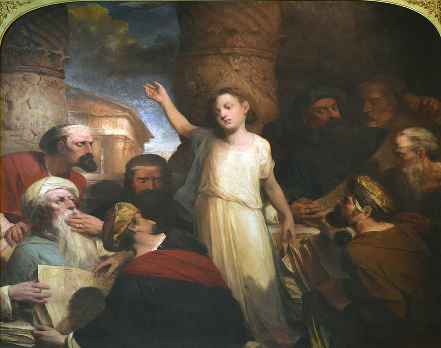 Christ Among the Doctors Painting by Peter Frederick Rothermel Fine