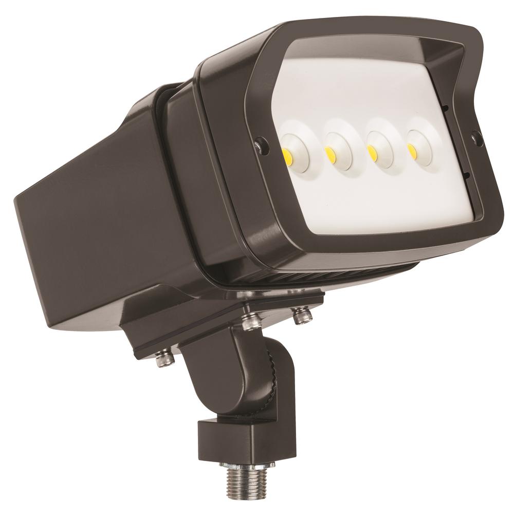 Lithonia Lighting OFL1 LED Bronze Outdoor Integrated LED 5000K Knuckle