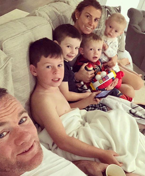 Family info for Wayne Rooney, Coleen Rooney and their 4 sons MadeForMums