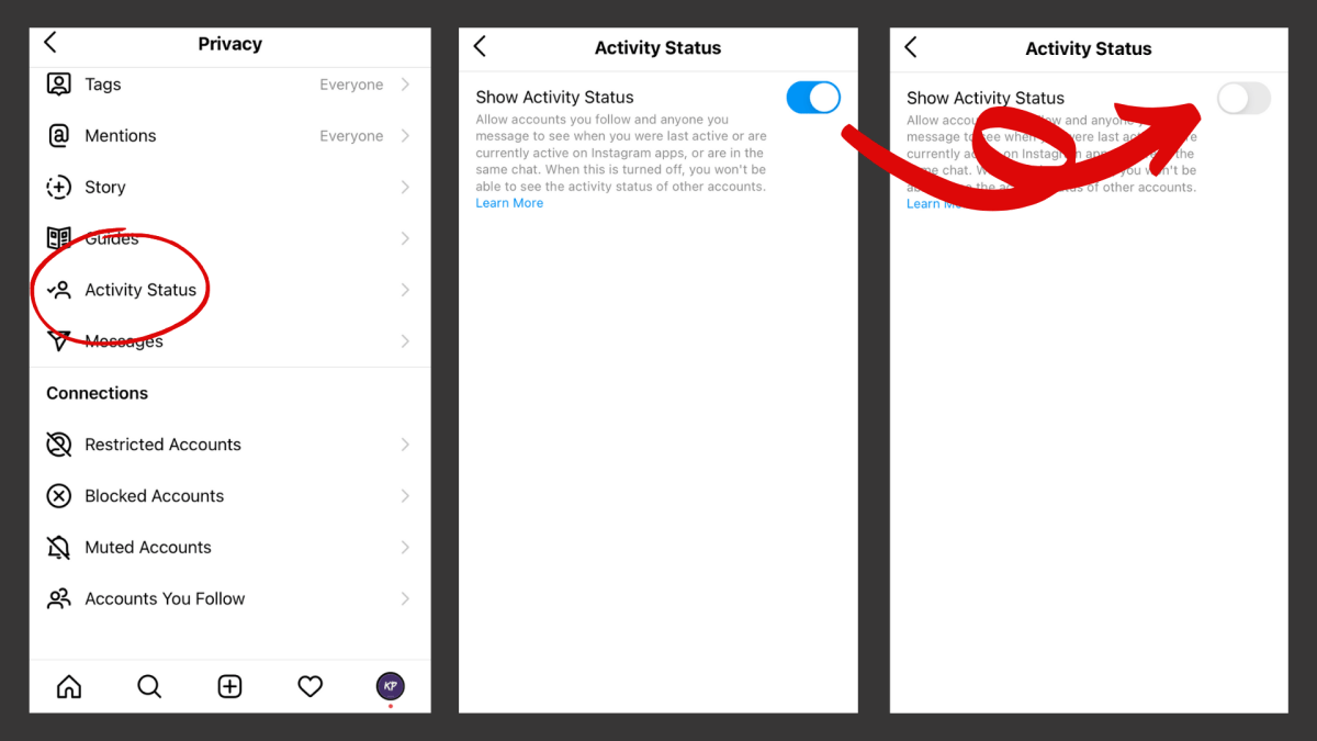 How To Turn Off Active Status On Instagram tecadmin