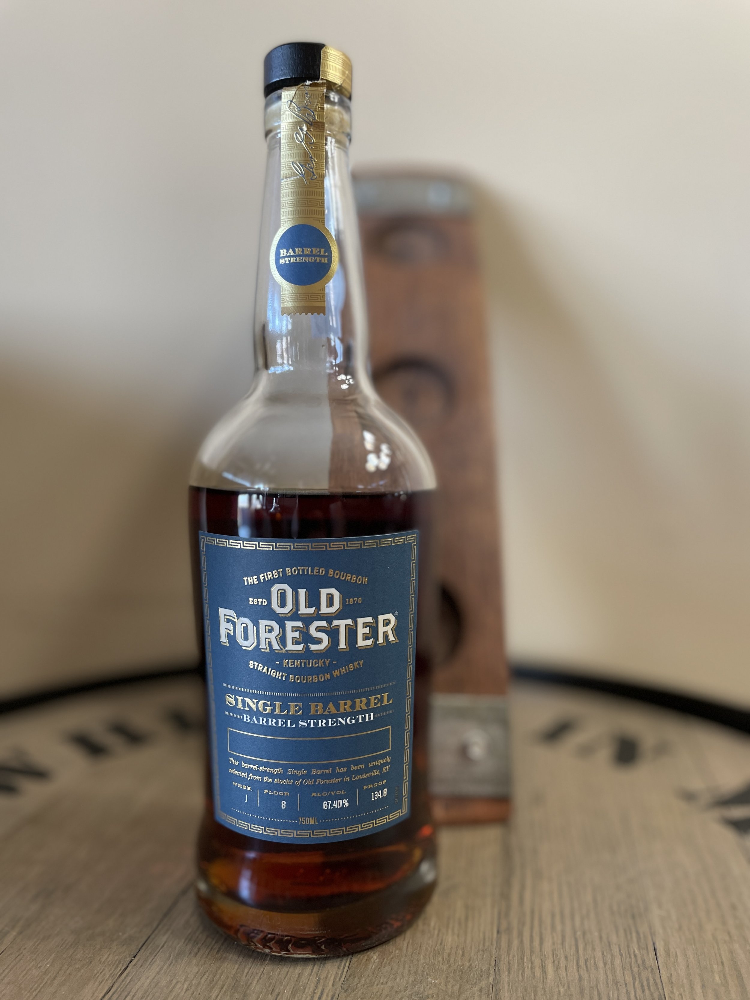 Old Forester Single Barrel Barrel Proof Bourbon Blue Streak “Apraxia