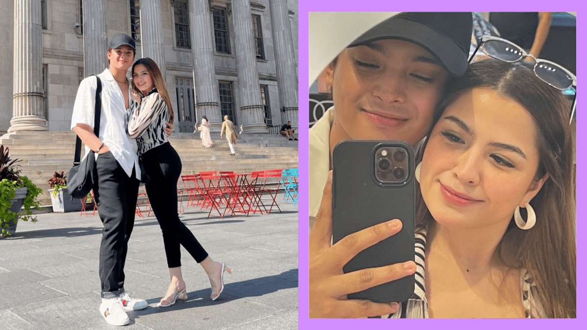 LOOK Alexa Ilacad, KD Estrada Arrive at New York Together