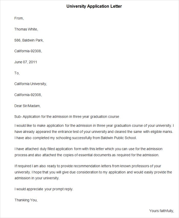 94+ Best Free Application Letter Templates & Samples PDF