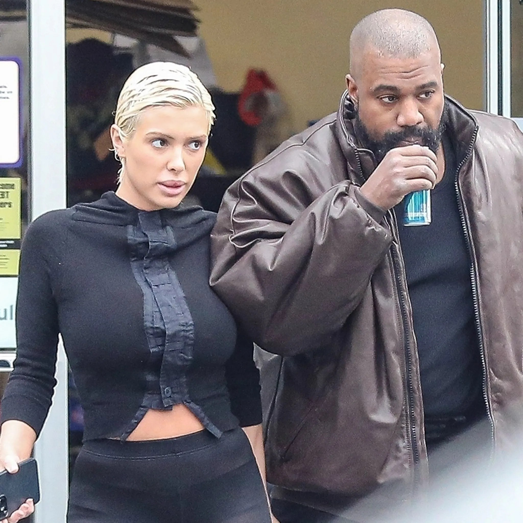 Kanye West And Wife Bianca Censori Spotted Fueling Up At Gas Station