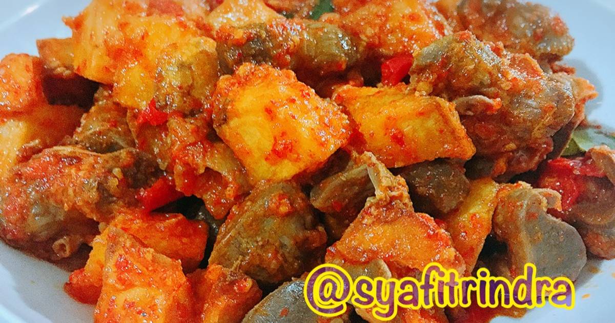 Resep Sambel Goreng Ati Ampela Kentang Oleh Eka Syafitri - Cookpad