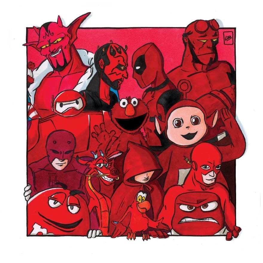 An Artist Sorted Famous Characters By Color And I'm Strangely Drawn To It