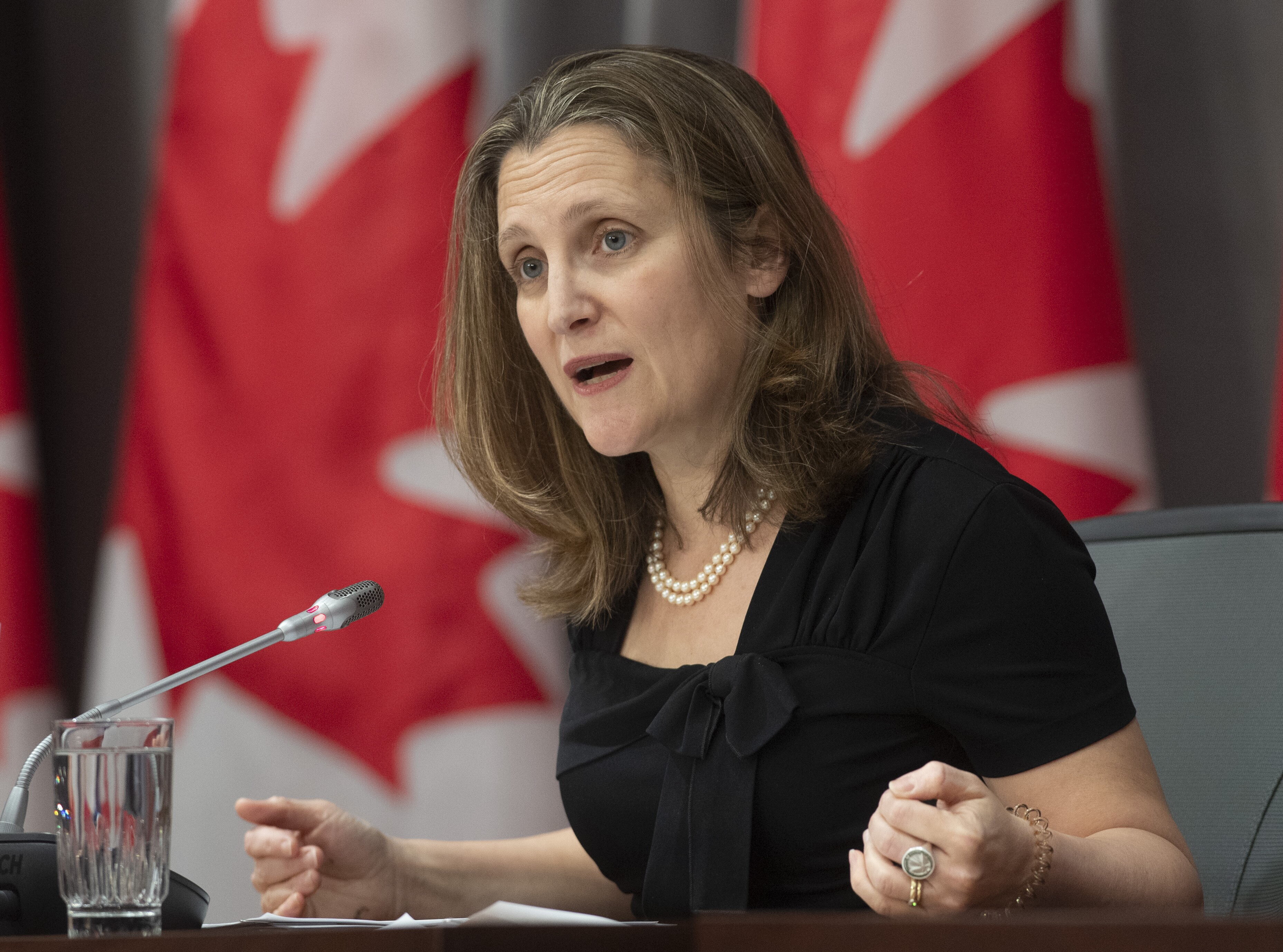 ‘We Love You Very Much,’ Chrystia Freeland Tells Canada’s Seniors