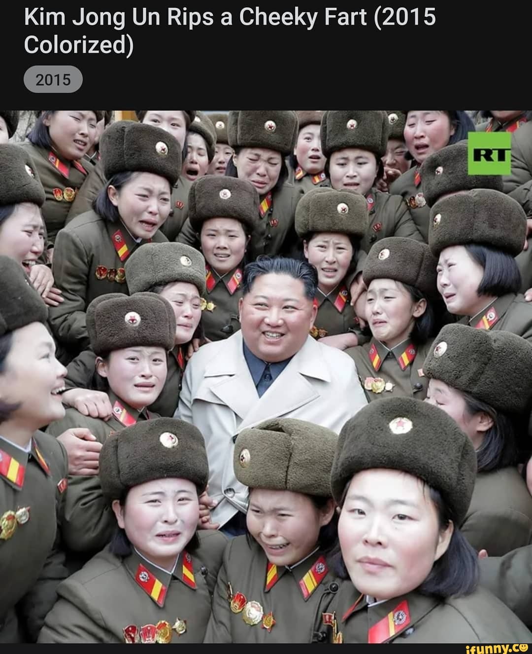 Kim Jong Un Rips a Cheeky Fart (2015 Colorized) iFunny