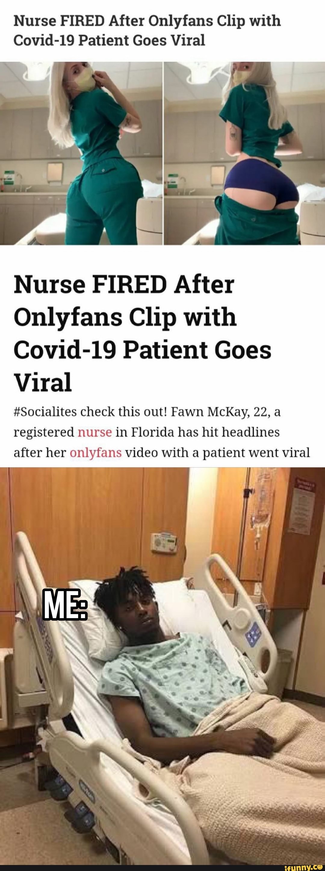 Nurse FIRED After Onlyfans Clip with Covid19 Patient Goes Viral Nurse