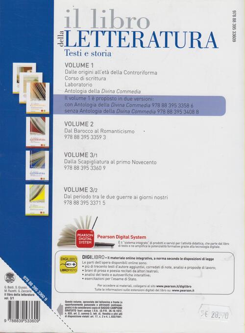 Il libro della letteratura. Con espansione online. Vol. 3