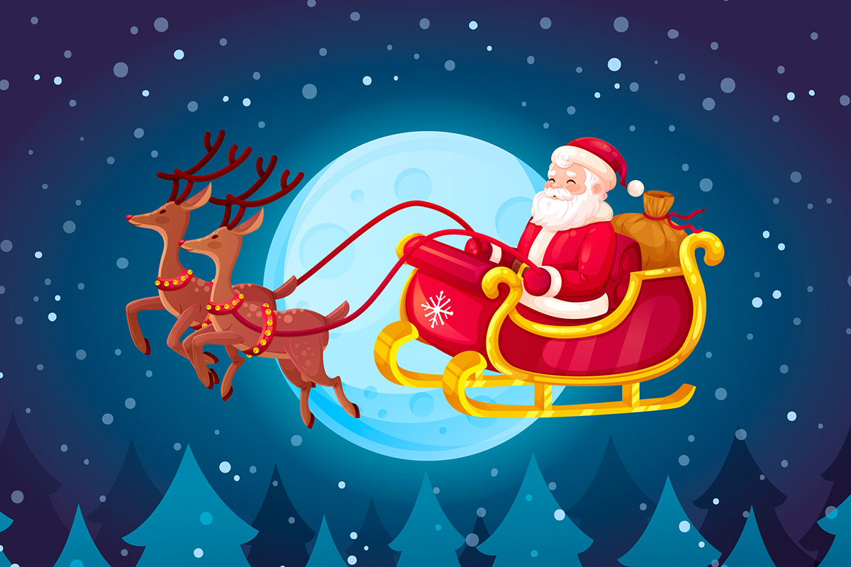 Santa’s sleigh gets upgraded for this year’s Christmas