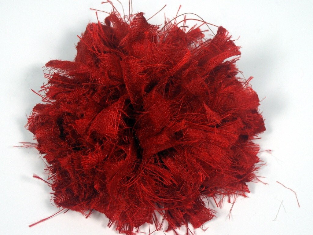 Red Silk Flower Pins Red Flower Pin Red Silk Pins Women's