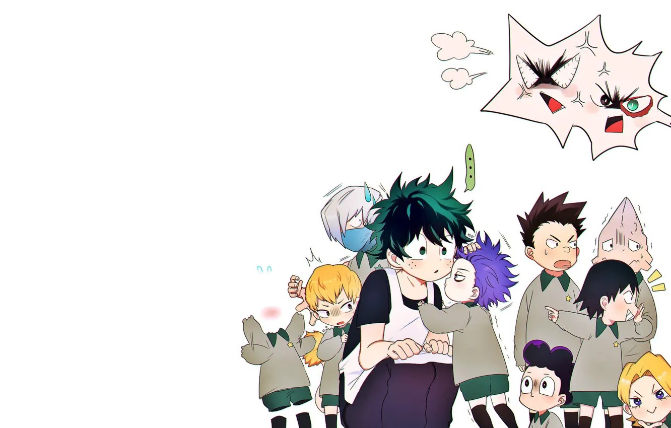 Wallpaper children, anime, Children, art, guys, kindergarten, Boku no