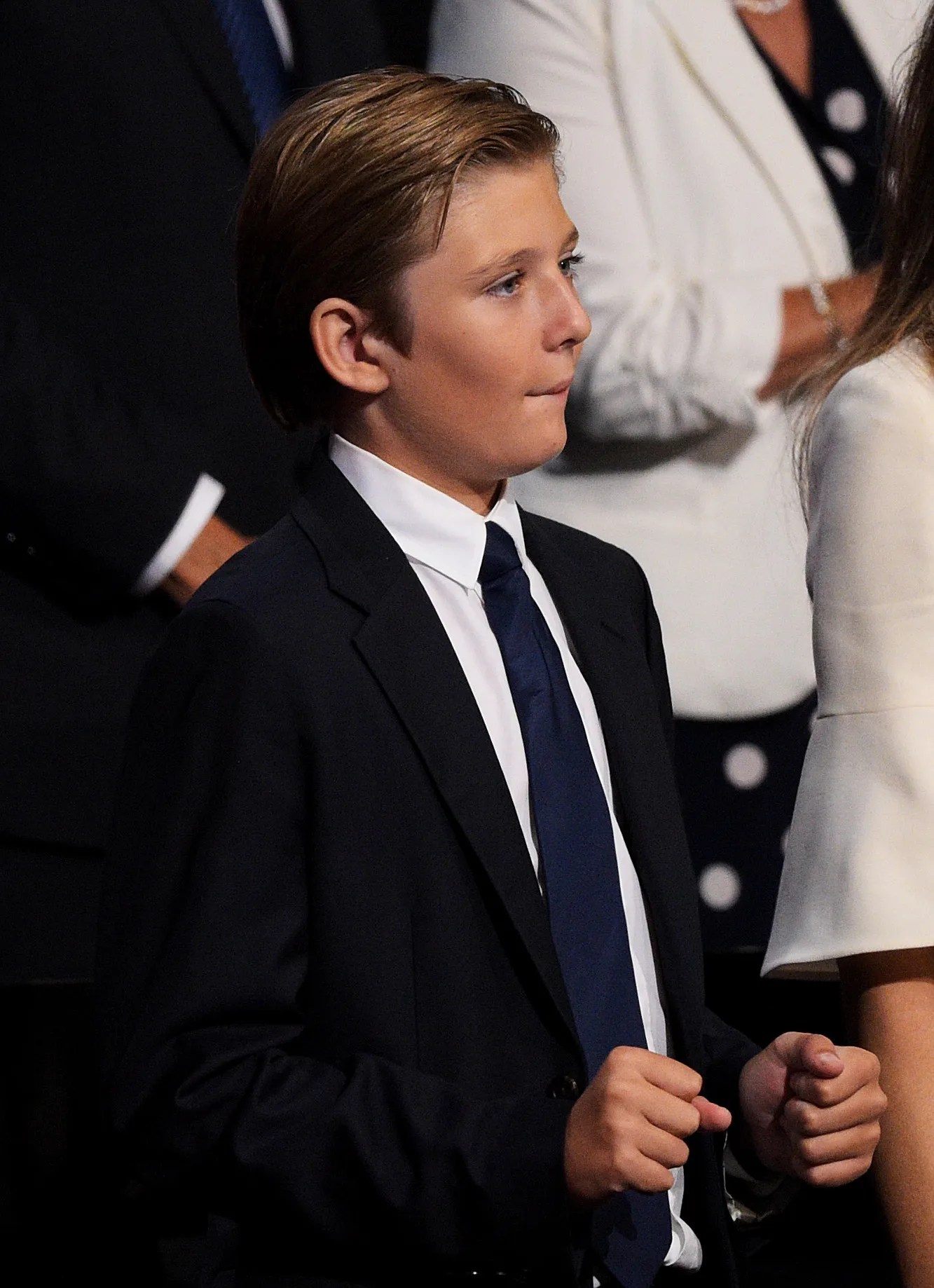 Barron Trump Looks As Sleepy & Confused As You Are During Donald Trump
