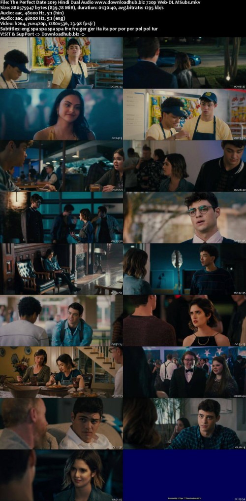 The Perfect Date 2019 Hindi Dual Audio 720p Web DL