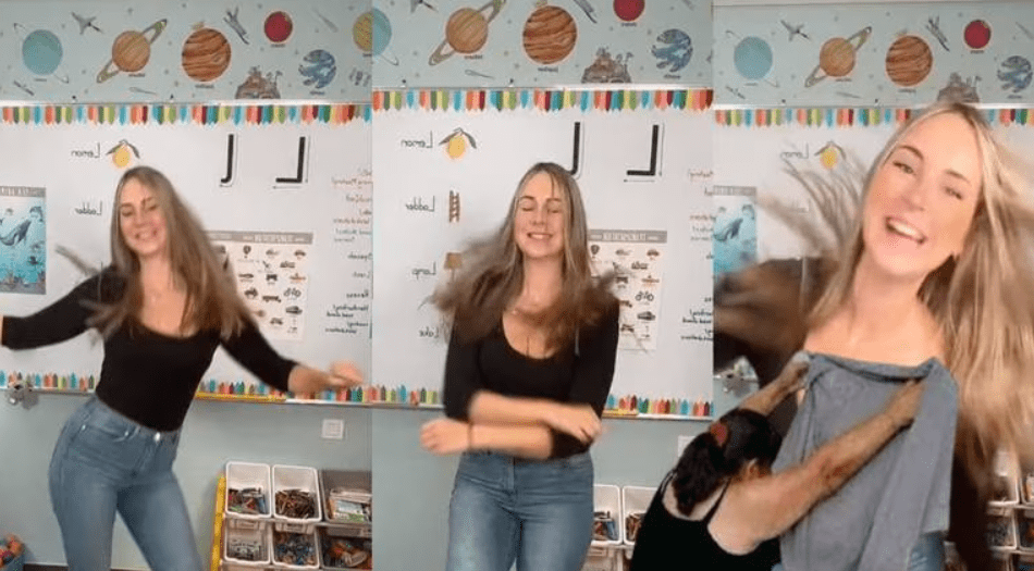 Maestra Lara Lane se hace viral por mostrar los bailes frente a sus