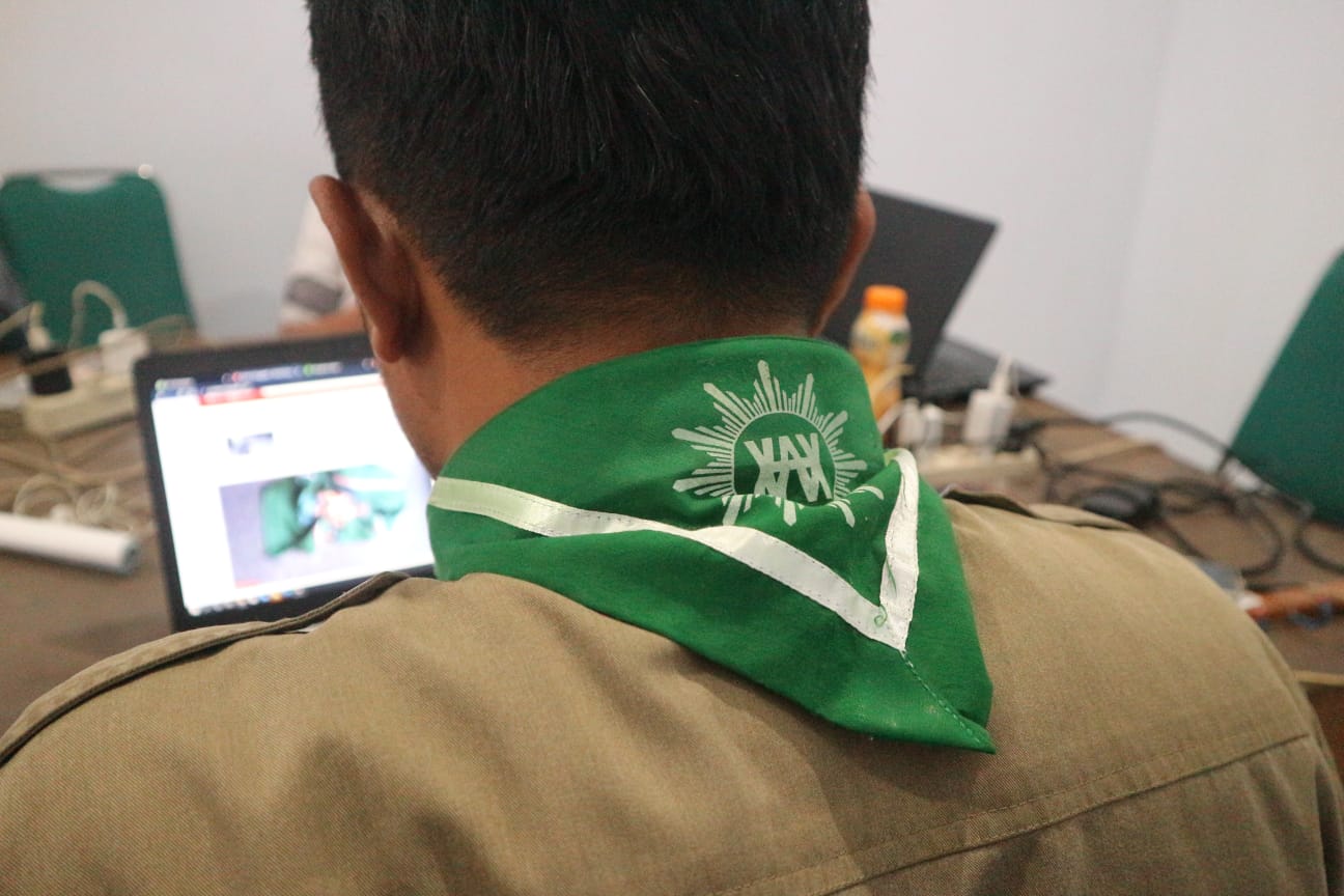 Viral Hasduk Dibakar, Ketua Hizbul Wathan Trenggalek akan Adukan Pelaku ke Pihak Berwajib 1 Hasduk Hizbul Wathan yang dipakai Eko Susanto, Ketua Hizbul Wathan Trenggalek