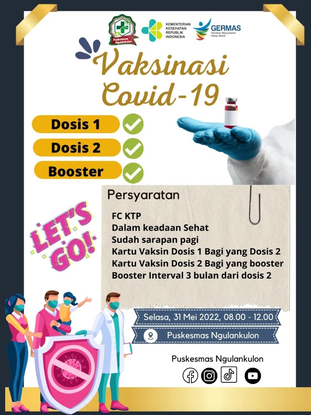 Jadwal Vaksin Covid-19 Trenggalek, Selasa 31 Mei 2022 3 Jadwal vaksin Covid-19 di Kecamatan Pogalan