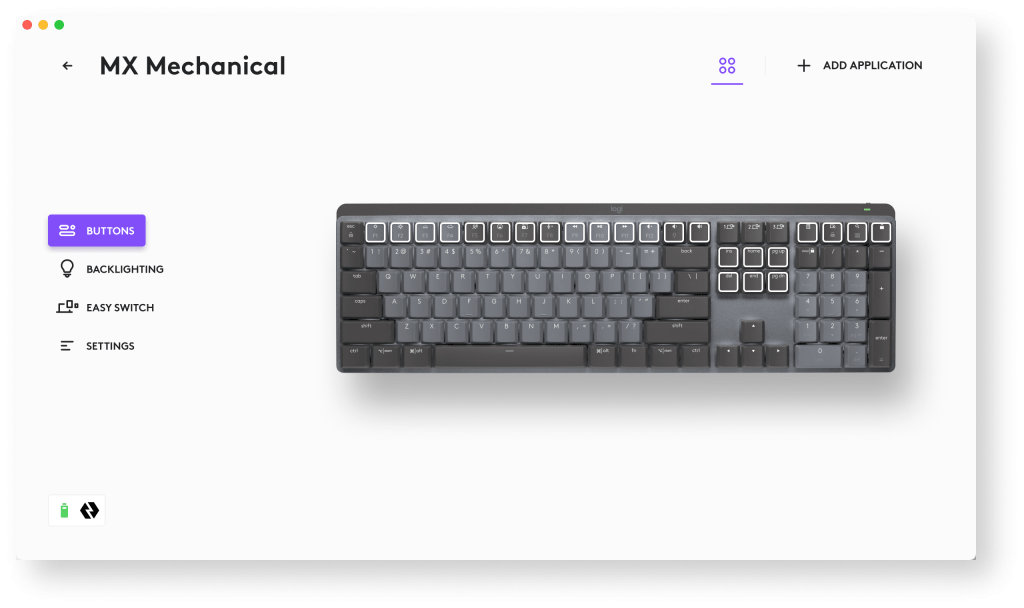 Logitech Rilis MX Mechanical Keyboard dan MX Master 3S 2 Tampilan Antarmuka Pengaturan MX Mechanical Pada Perangkat Lunak Logi Options+