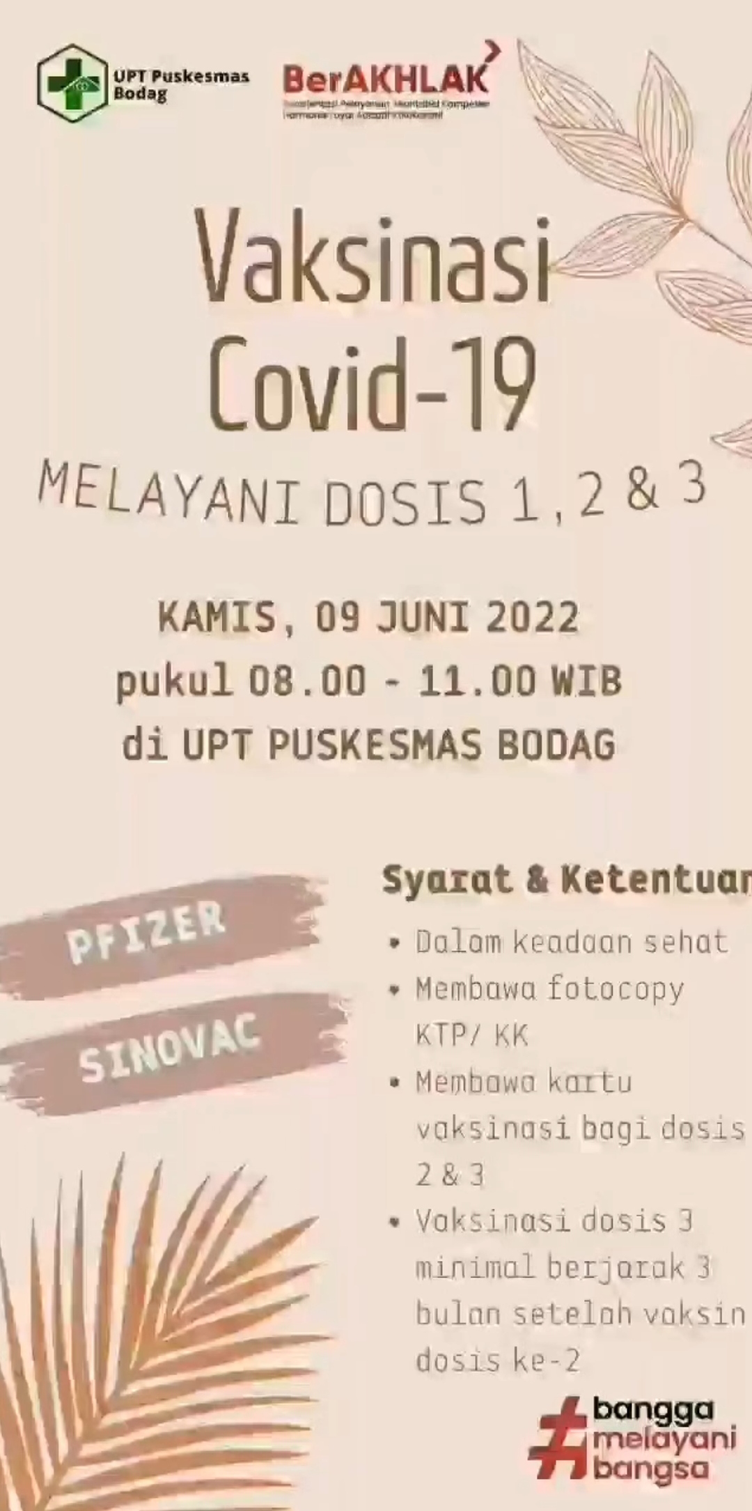 Info Vaksin Covid-19 Trenggalek, Kamis 09 Juni 2022 4 Jadwal vaksin Covid-19 di Kecamatan Panggul