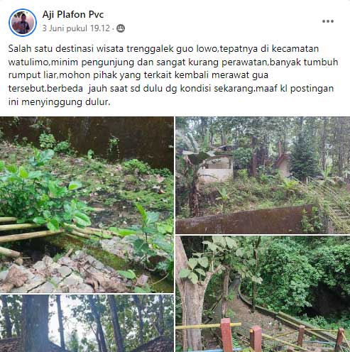 Pengunggah Kekecewaan saat Kunjungi Goa Lowo Ternyata Wisatawan Asal Blitar, Ini Kesaksiannya 1 Komentar tentang gua lowo