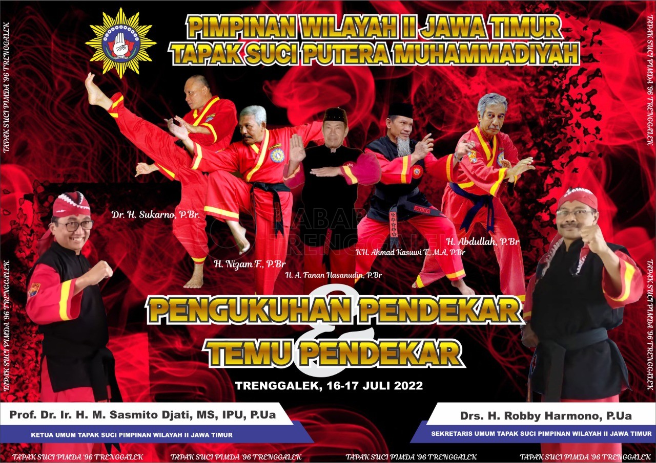 Pendekar Tapak Suci se-Jawa Timur sambang Trenggalek, Ada Apa? 1 Poster pengukuhan pendekar dan temu pendekar Tapak Suci