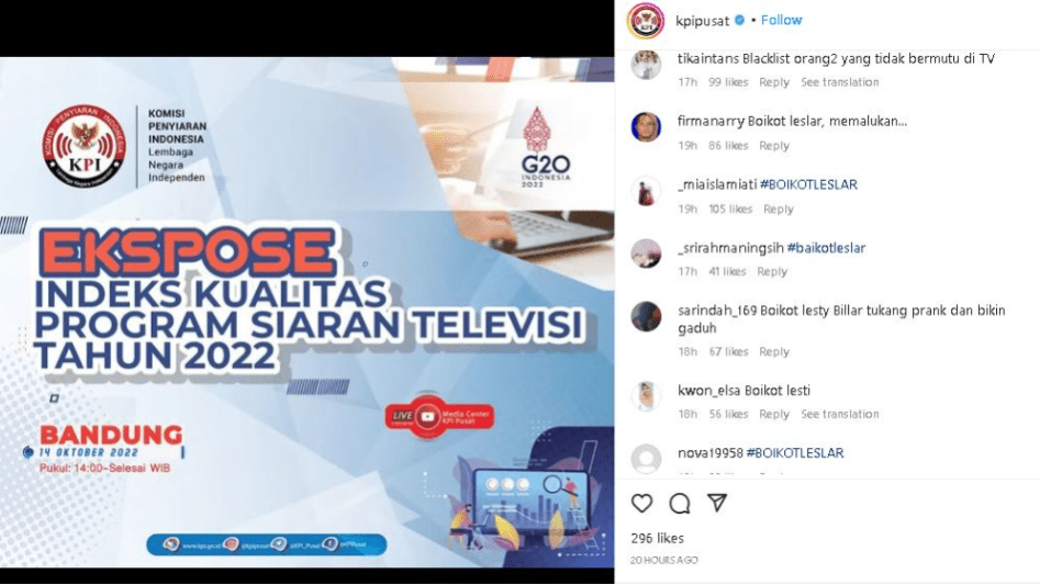 Lesti Kejora Cabut Laporan KDRT, Netizen Minta KPI Boikot Penayangan Leslar 1 BoikotLeslar