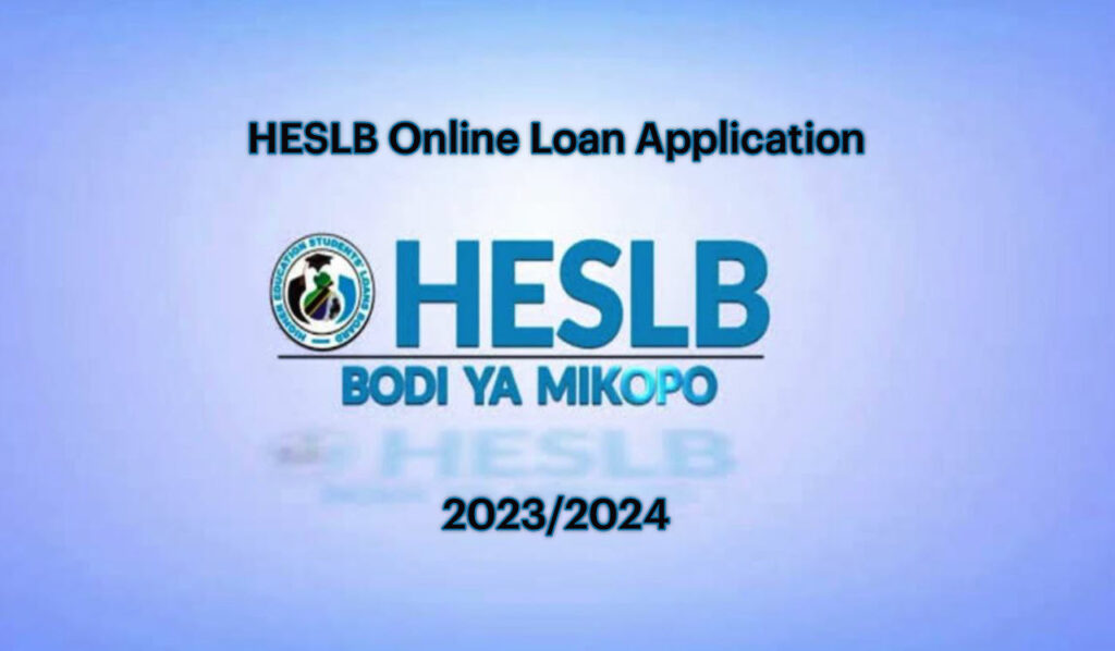 HESLB Online Loan Application 2023/2024 Jinsi Ya Online