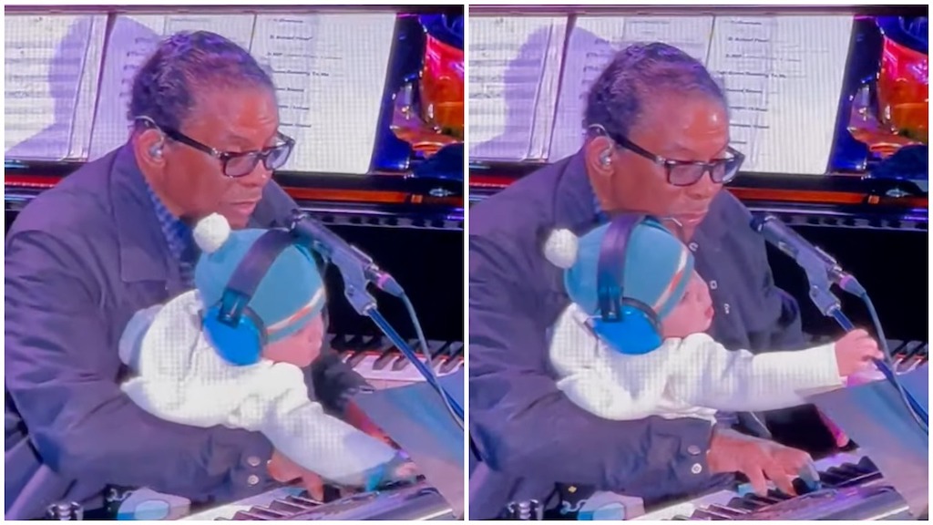 Herbie Hancock Sings 'Happy Birthday' to Wife Gigi at a Concert While
