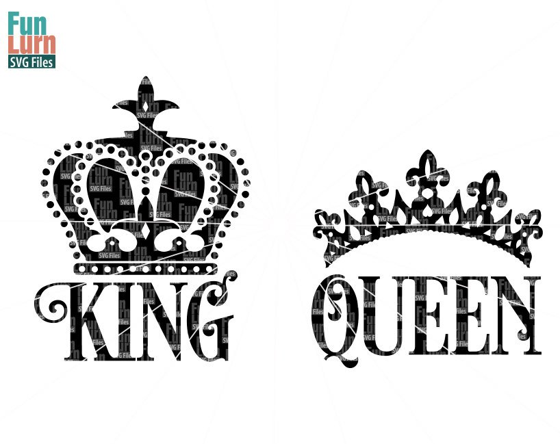 king and queen crowns Couple Rings, His and Hers Bracelets, Matching
