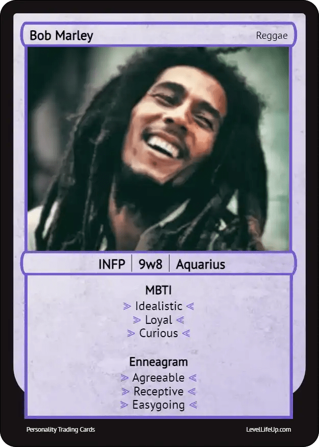 Bob Marley Enneagram & MBTI Personality Type Level Life Up