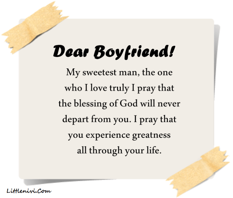 60 Strong Prayer For Boyfriend Prayer For Lover Success, Blessings