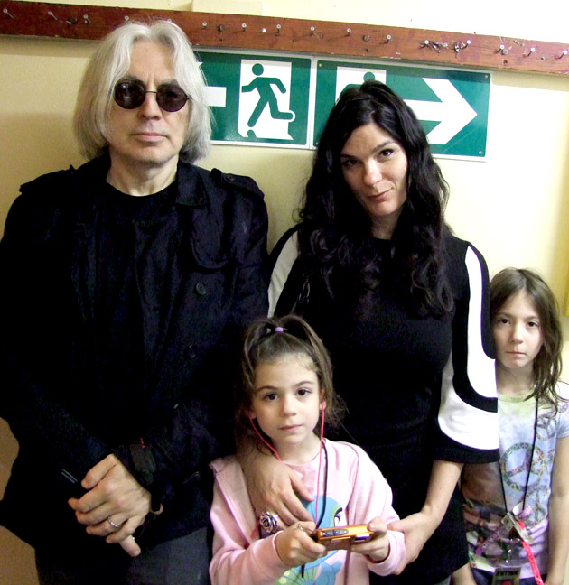 Chris Stein & Barbara Sicuranza & their children Akira & Valentina a