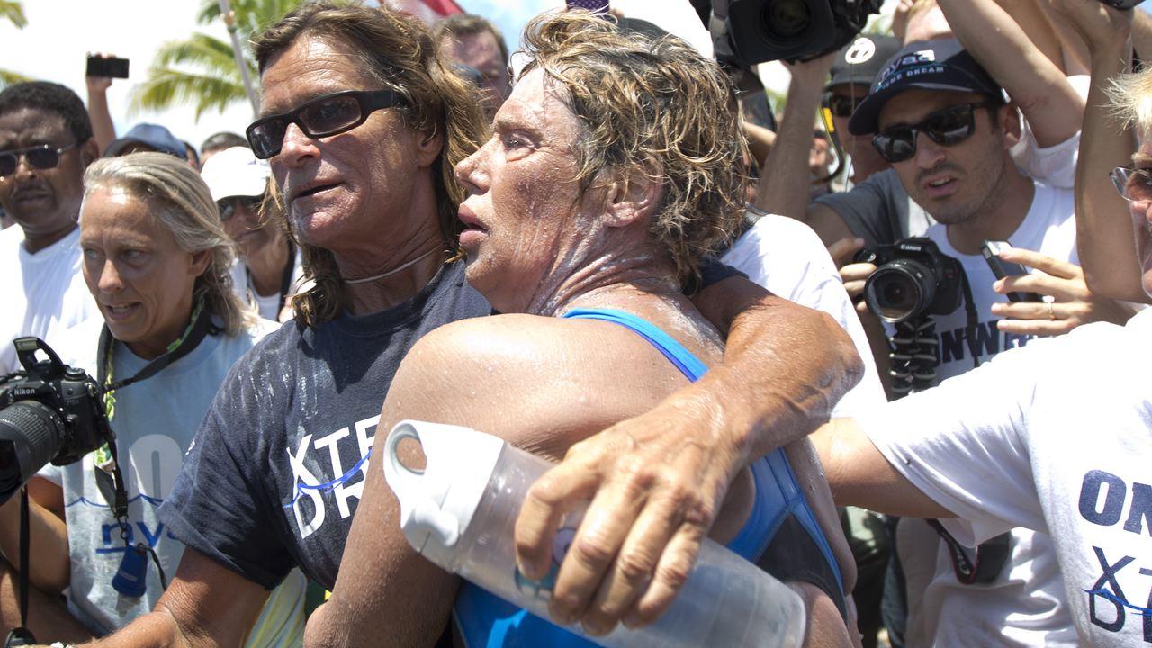 Diana Nyad Completes Historic Cuba to Florida Swim