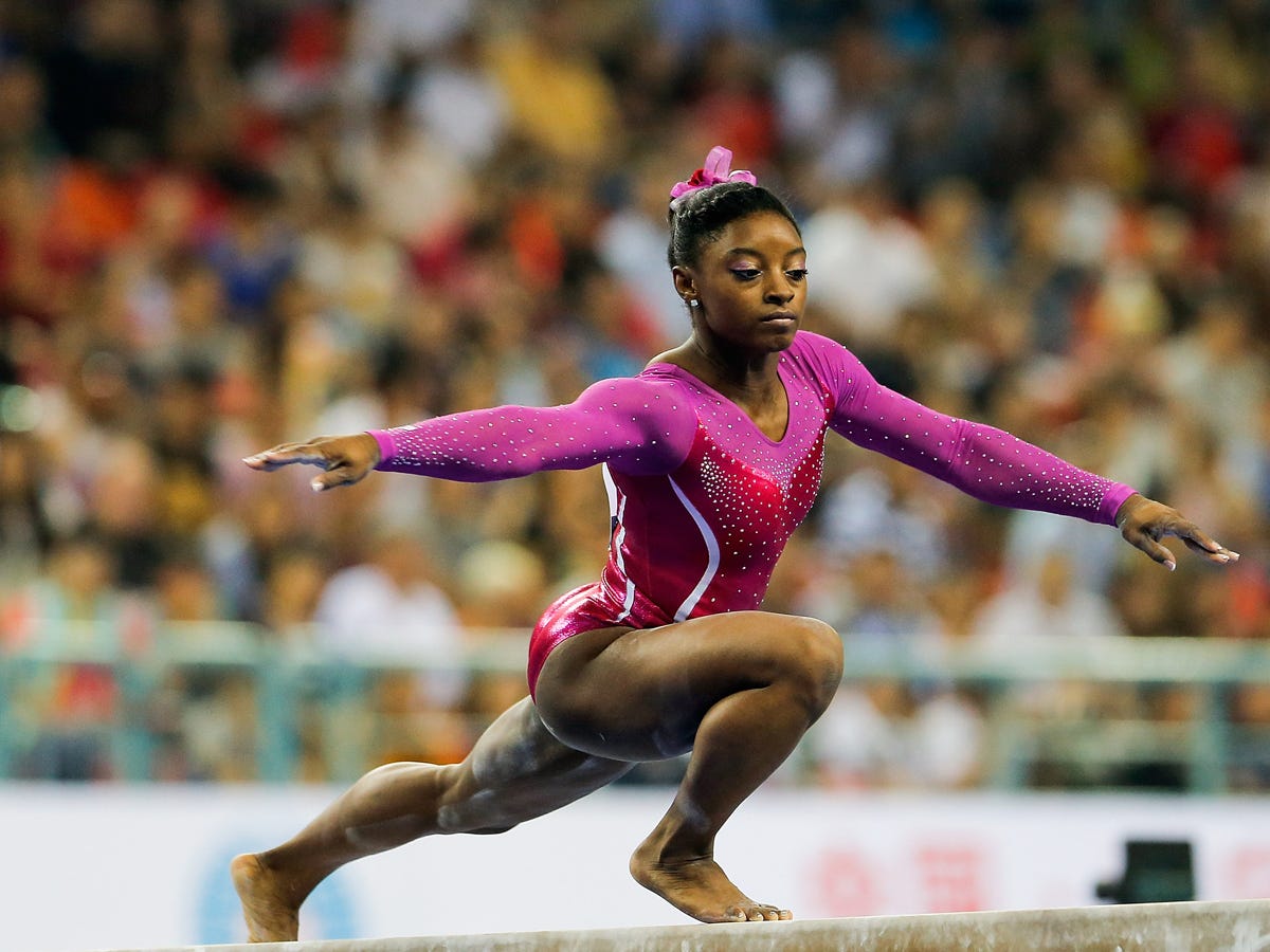What age did Simone Biles start gymnastics?