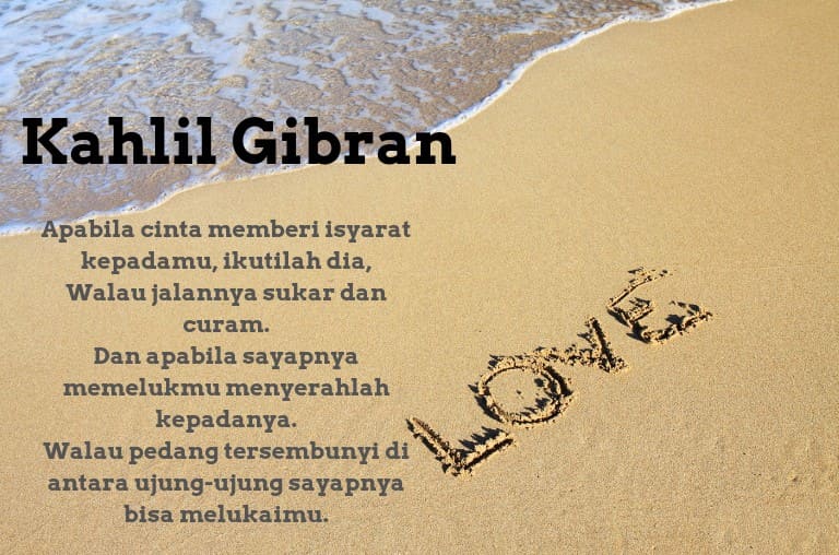 Kata Kata Mutiara Cinta Kahlil Gibran