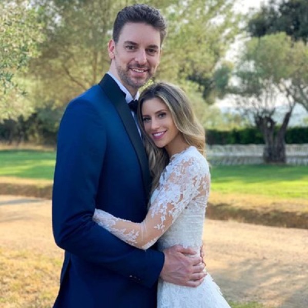 NBA star player Pau Gasol and Catherine McDonell married a second time