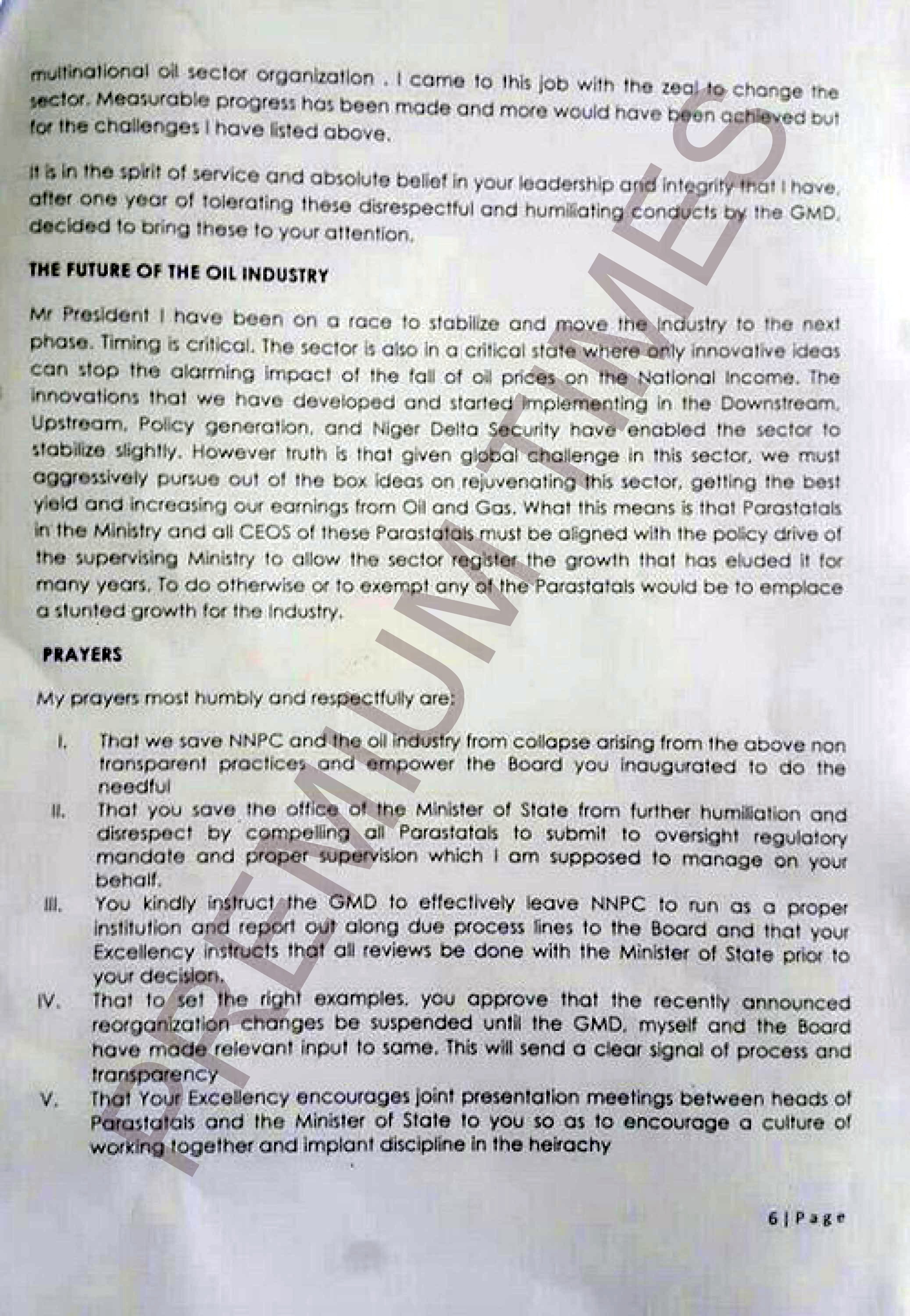 Kachikwu's Letter to PMB-6