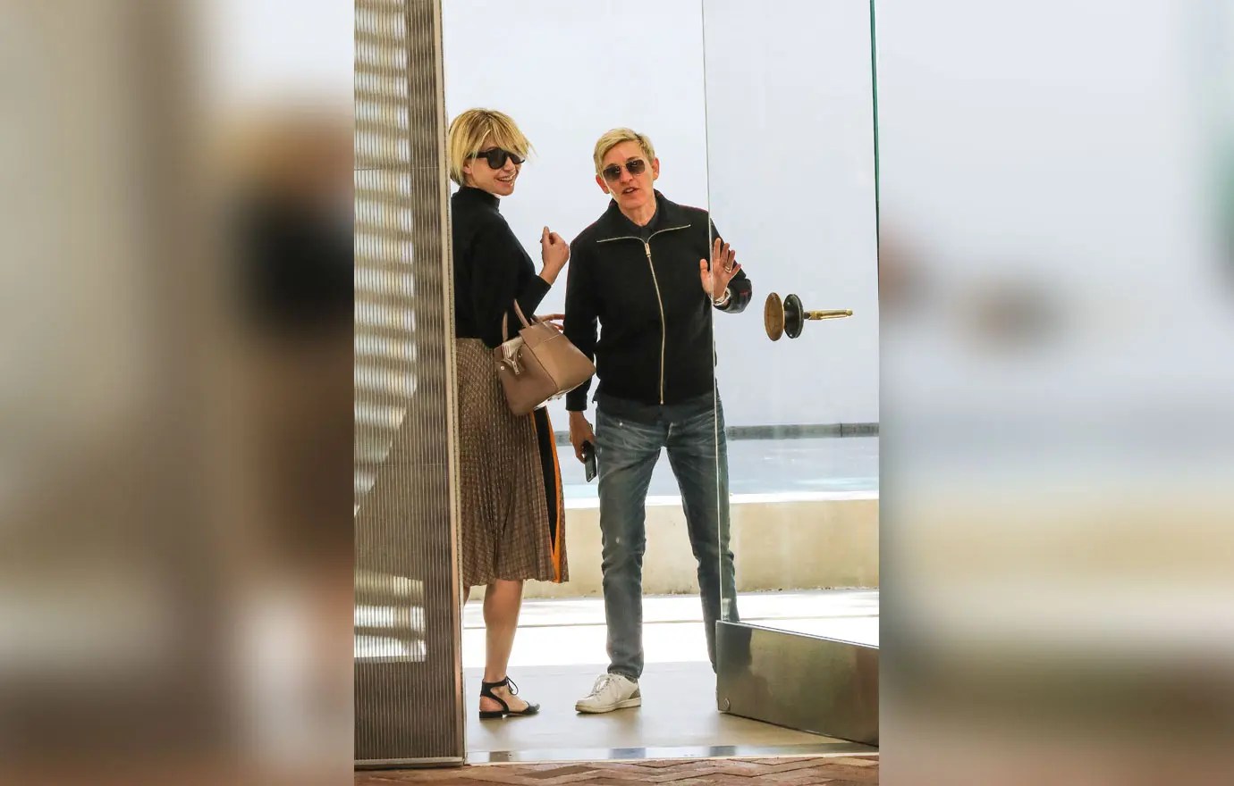 Ellen DeGeneres Portia De Rossi Breakup Divorce Photos Couple Holding Hands After Marriage