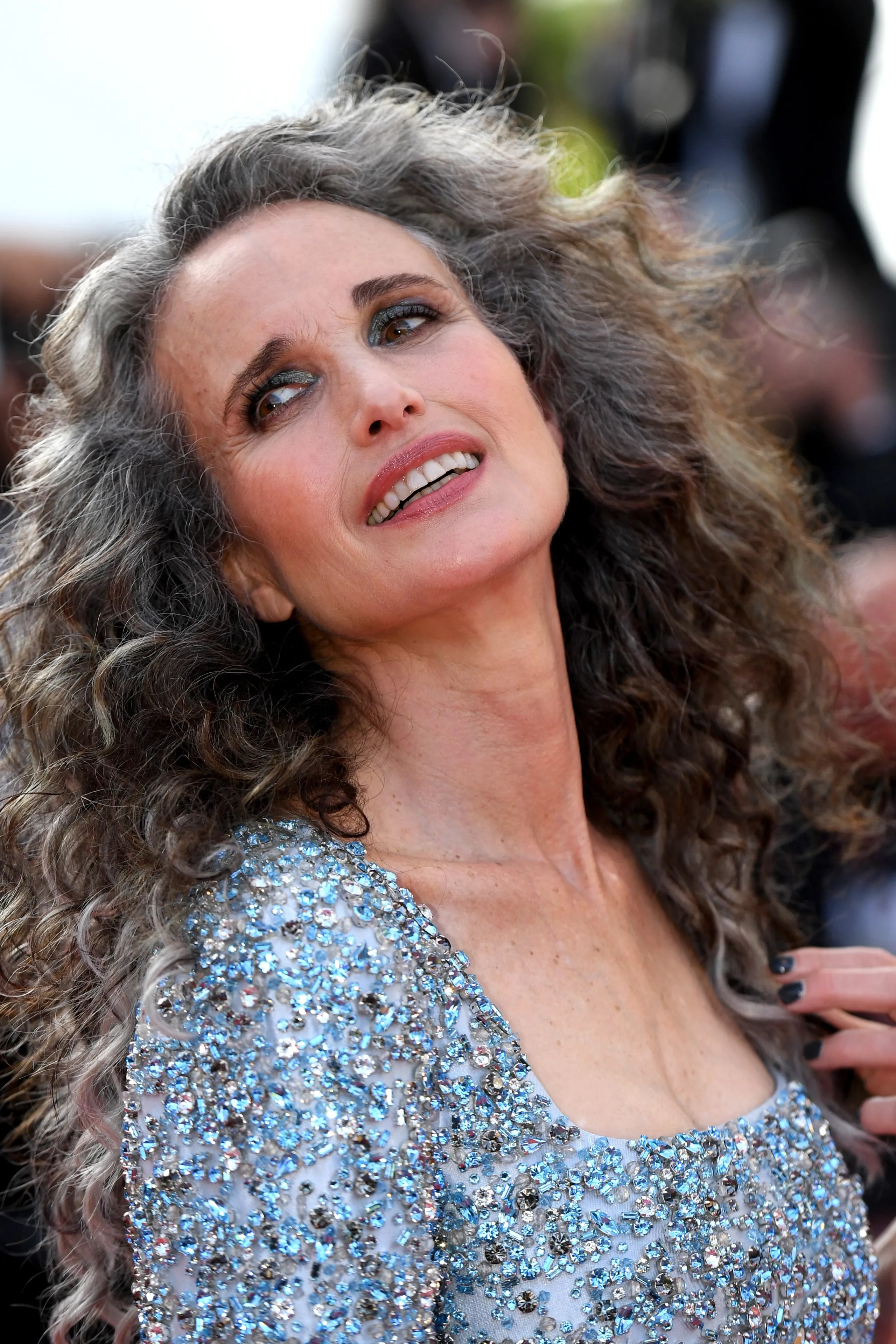Andie MacDowell On Why Embracing Grey Hair Is The Ultimate “Power Move