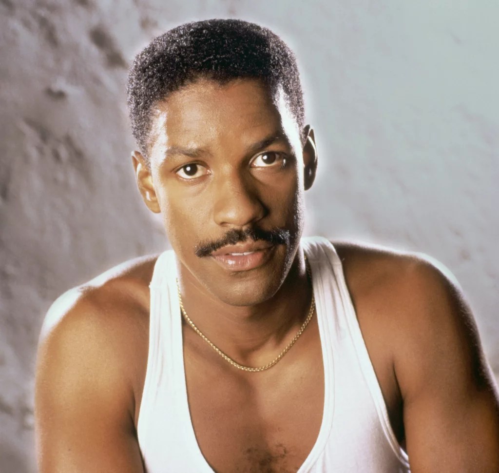 Denzel Washington in a Promotional Shot From the 1980s Young Denzel