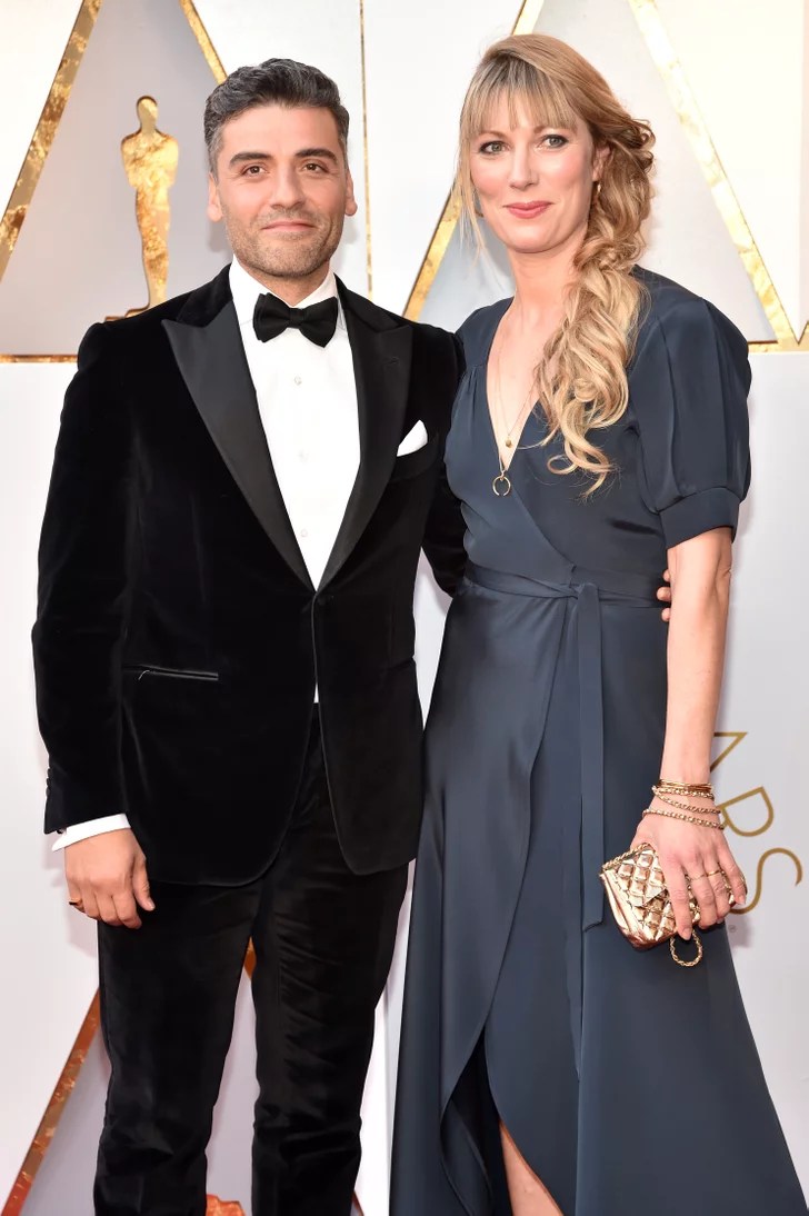 Oscar Isaac and Elvira Lind Celebrity Couples at the 2018 Oscars