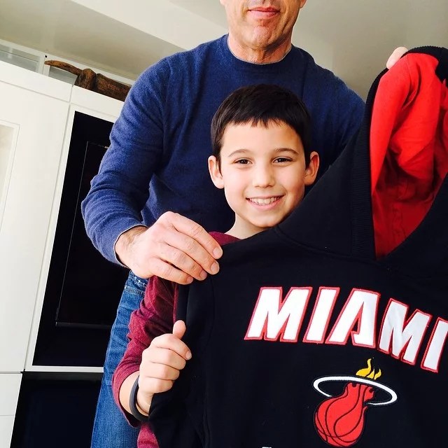 Julian Seinfeld was surprised with Miami Heat sweatshirt for his 11th